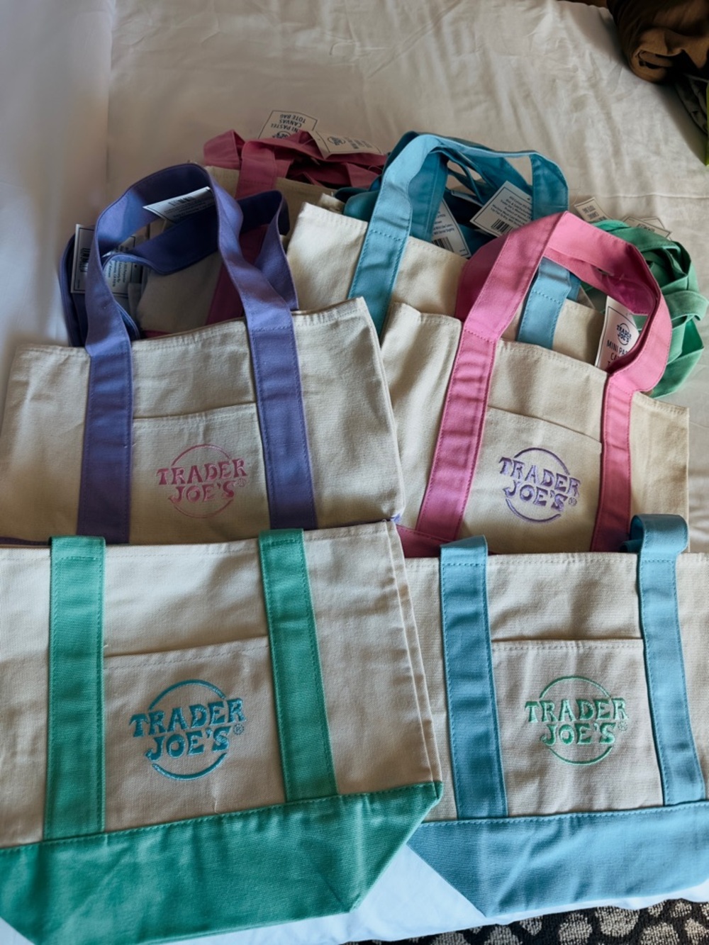 Brand New Trader’s Joe Pastel Color tote